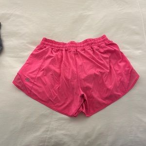 Lululemon Neon Pink Hotty Hot Shorts